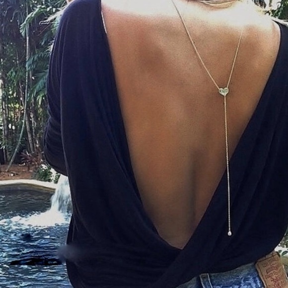 Jewelry - HEART BACK NECKLACE
